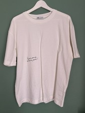 Zara White T Shirt Top Size