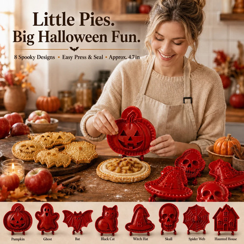 8pc halloween mini hand - hand, pie