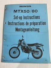 Genuine Honda MTX50 MTX801982 Set Up Instruction Manual Book 97GC501