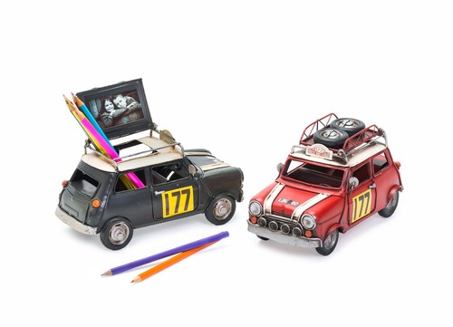 Retro decorative tin car - retro, with