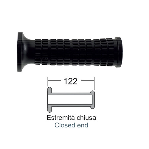 Pair black knobs piaggio - black,