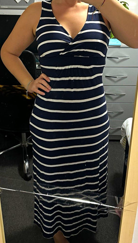 Fat face navy white - navy/white, striped