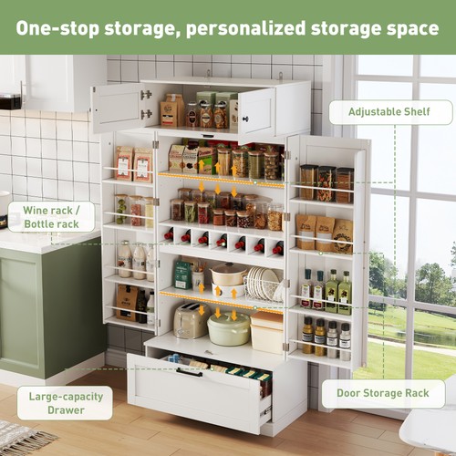 Tall kitchen pantry cabinet - pantry,
