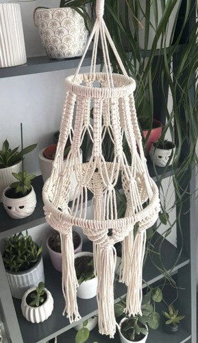 Handmade macrame lamp - handmade,