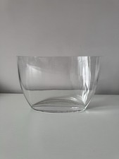 Large Vintage Clear Glass Vase