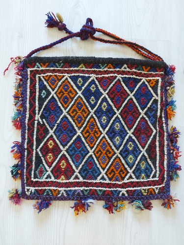 Antique oriental saddle bag - oriental,