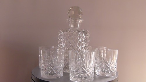 Cut crystal decanter 6 - crystal,