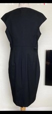 Ted Baker Black Pencil Dress Size 5 (UK 16), Cap Sleeve, Lined, Knee Length