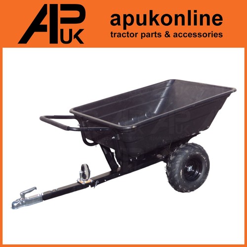 Atv yard tipping trailer with - atv,