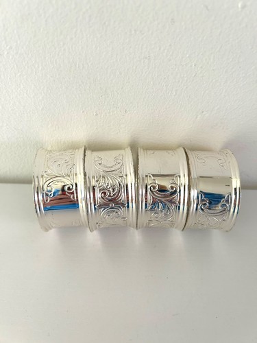 Vintage silver plated round - silver,