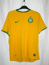 Celtic 2008 2009 Away Football Soccer Shirt T-Shirt Kit YELLOW NIKE size L