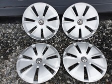 Set of Genuine Volkswagen Transporter Van 16" Wheel Trims Hub Caps x4 T5 T6 T6.1