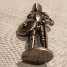 Vintage  Military Metal Soldier Figure 