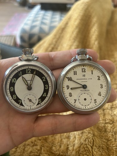 Two ingersoll pocket watches - two,