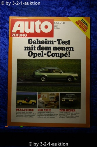 Car magazine opel manta - 12/77,