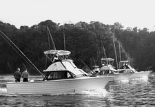 Three fishing boats - set, out