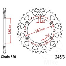 JT Rear Sprocket 42 Tooth 520