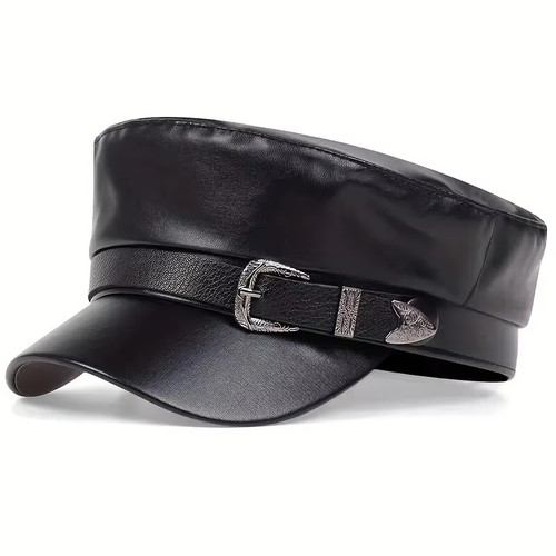 Women belt buckle sailor beret - sailor,