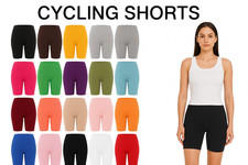 Cycling Shorts 1/2 Length Above Knee Biker Cotton Women's ladies Girls Leggings
