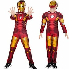 Christmas Boys Cosplay Iron Man Incredible Costume Marvel Avengers Fancy Dress