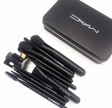 Mac Makeup Brush Set Iron Box Set Blush Eyeshadow Foundation Brush 12Pcs Set