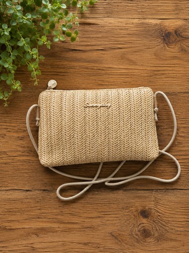 Womens summer straw crossbody - straw,