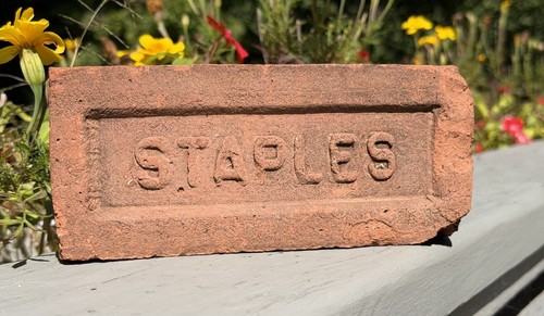 Staples brick stamped - staples,