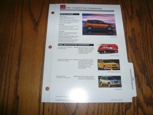 2004 pontiac vibe competitive - pontiac,