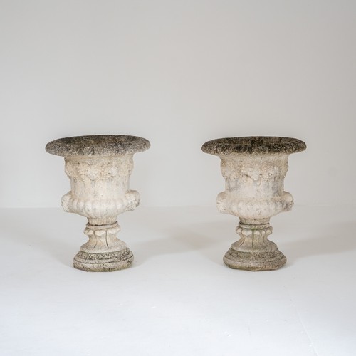 Pair vintage stoneware - of,