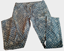 LADIES GAP ALWAYS SKINNY BLUE / WHITE PRINT 5 POCKET JEANS 2/26  (UK 4)