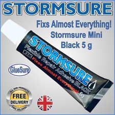 STORMSURE BLACK 5g Mini FLEXIBLE REPAIR ADHESIVE GLUE  FIX RIPS & HOLES BOOTS