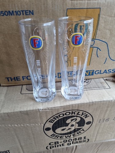 Foster half pint glasses - half,