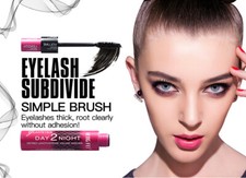 Double Effect Waterproof Silk Fibre Extension Volume LongLasting Eyelash Mascara