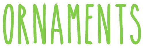Ornaments vinyl sticker - vinyl,