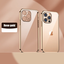 Case For iPhone 17 16 15 14 13 12 11 Pro Max XS X Clear Shockproof Plating Cover