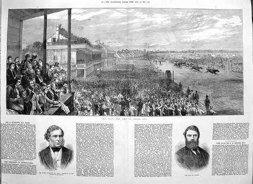 Old antique print 1874 - old,
