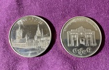 Pair Of Collectible Belgian Heritage Coins
