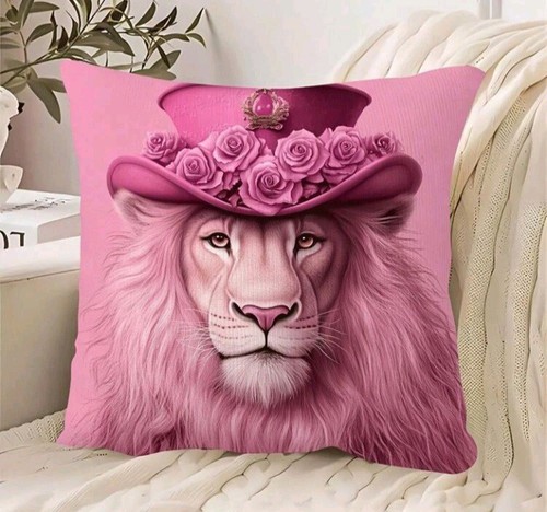 Contemporary pink lion top hat - contemporary,