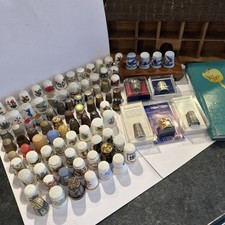 Vintage Thimbles Lot Of 90