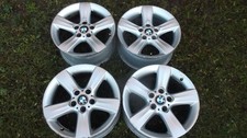 BMW E46 E81 E87 FULL SET OF 17" ALLOY WHEELS GENUINE 5X120 5 SPOKE ET47