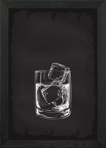 Whisky whiskey menu framed - whisky,