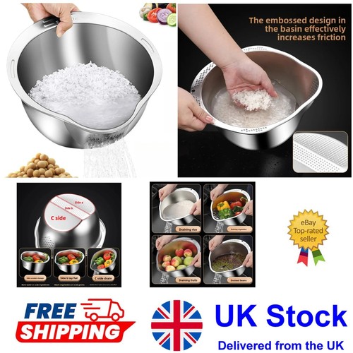 Stainless steel strainer bowl - steel,