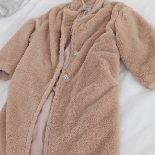 Girls faux fur coat - fur,