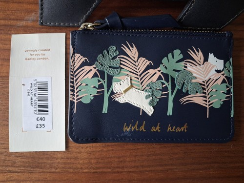 Radley navy leather - 💕, small