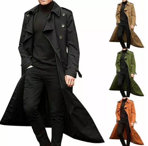 Men lapel long - men's, coat
