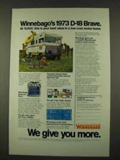 1973 Winnebago D-18 Brave Motor Home Ad - Best Value