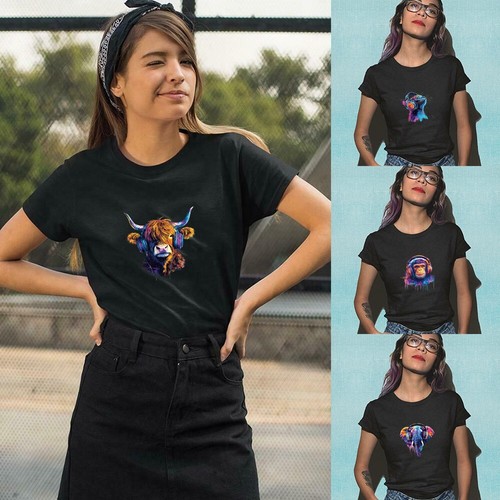 Black new short sleeve fashion - black,
