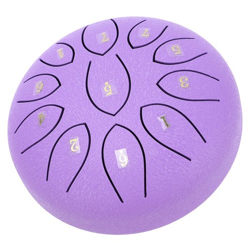 Purple steel tongue drum - 6,