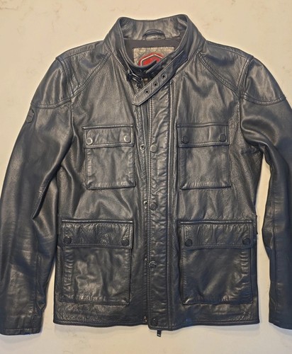 Superdry men leather jacket - men's,