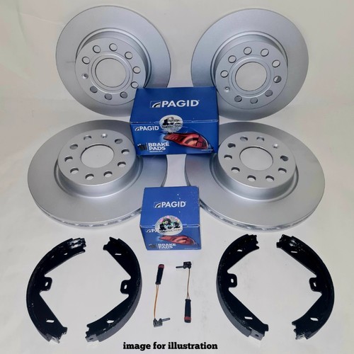 Pagid front rear brake discs - front, &